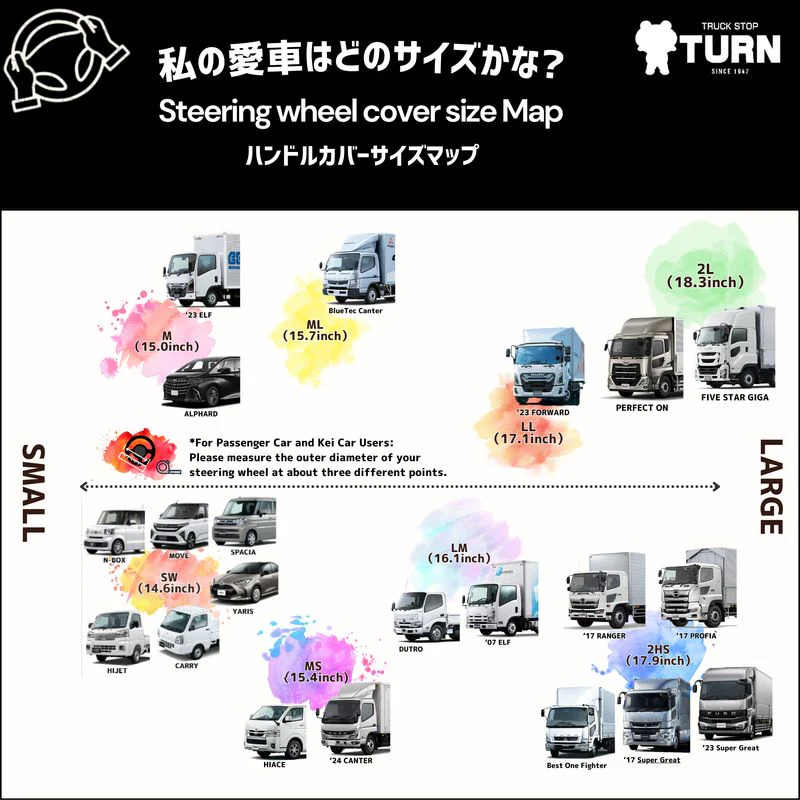 [TURN] Kinkazan Futoshi Kun Steering Wheel Cover Koyuki dia. 52mm Dekotora - Image 10