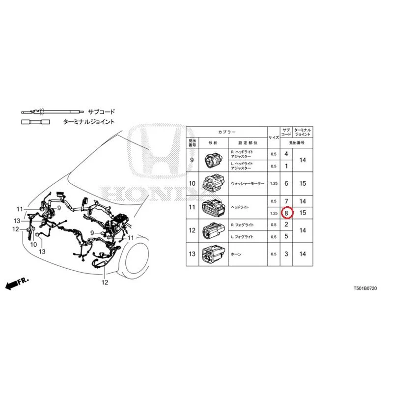 [NEW] JDM HONDA CIVIC FL4 2023 Electrical Connector (Front) GENUINE OEM - Image 9