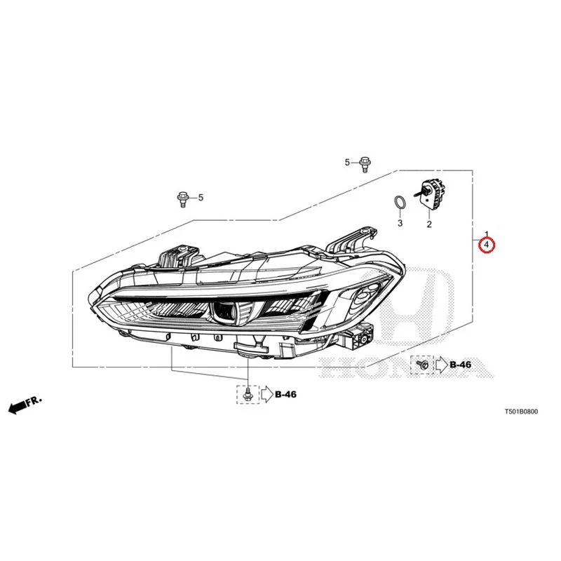 [NEW] JDM HONDA CIVIC FL4 2023 Headlight GENUINE OEM - Image 5