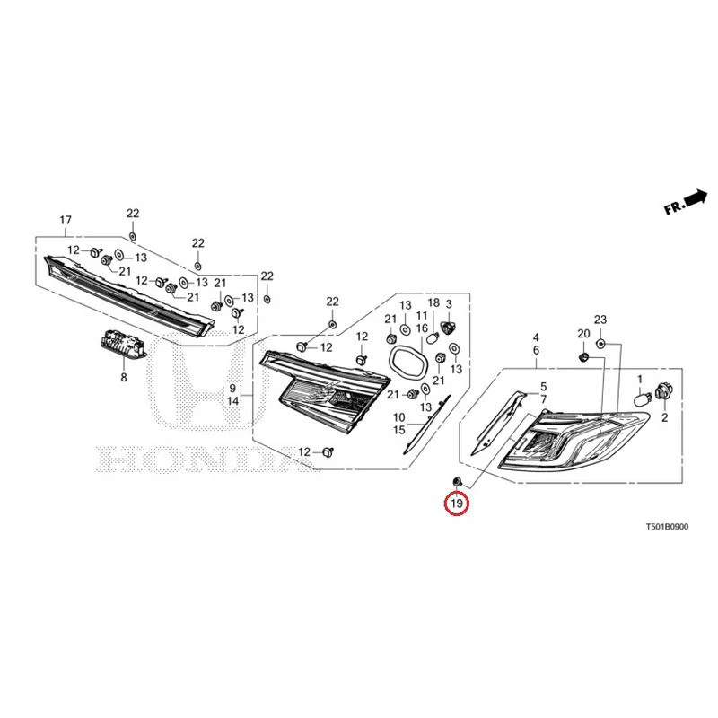 [NEW] JDM HONDA CIVIC FL4 2023 Tail Lights/License Lights GENUINE OEM - Image 20