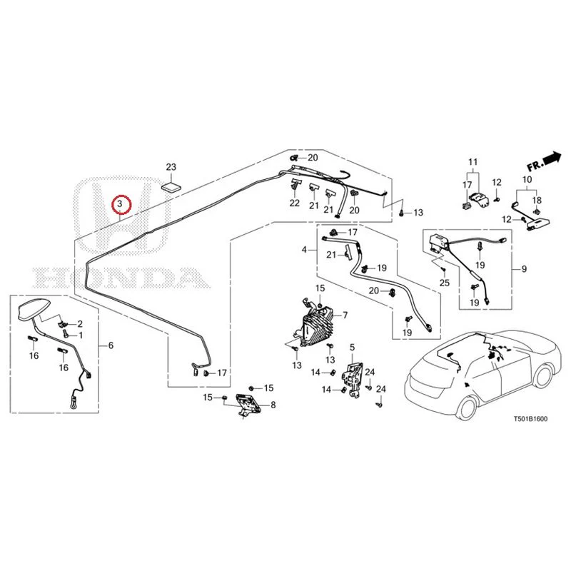 [NEW] JDM HONDA CIVIC FL4 2023 Antenna GENUINE OEM - Image 4