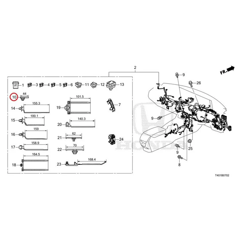 [NEW] JDM HONDA CIVIC FL5 2023 Wiring Harness (3) GENUINE OEM - Image 6