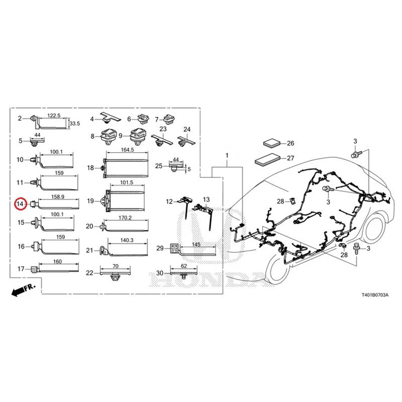 [NEW] JDM HONDA CIVIC FL5 2023 Wire Harnesses (4) GENUINE OEM - Image 12