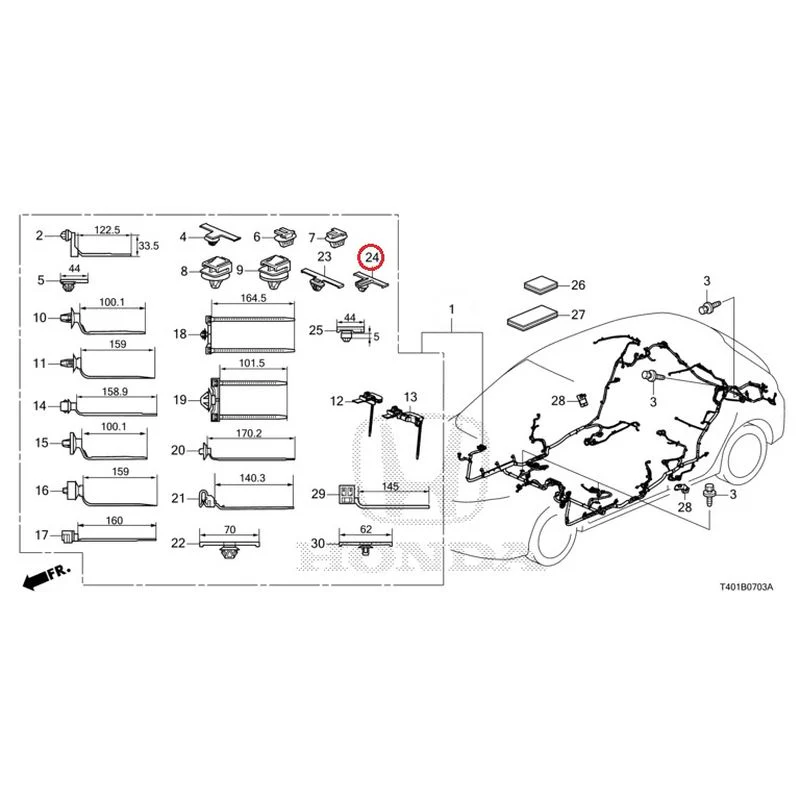 [NEW] JDM HONDA CIVIC FL5 2023 Wire Harnesses (4) GENUINE OEM - Image 22