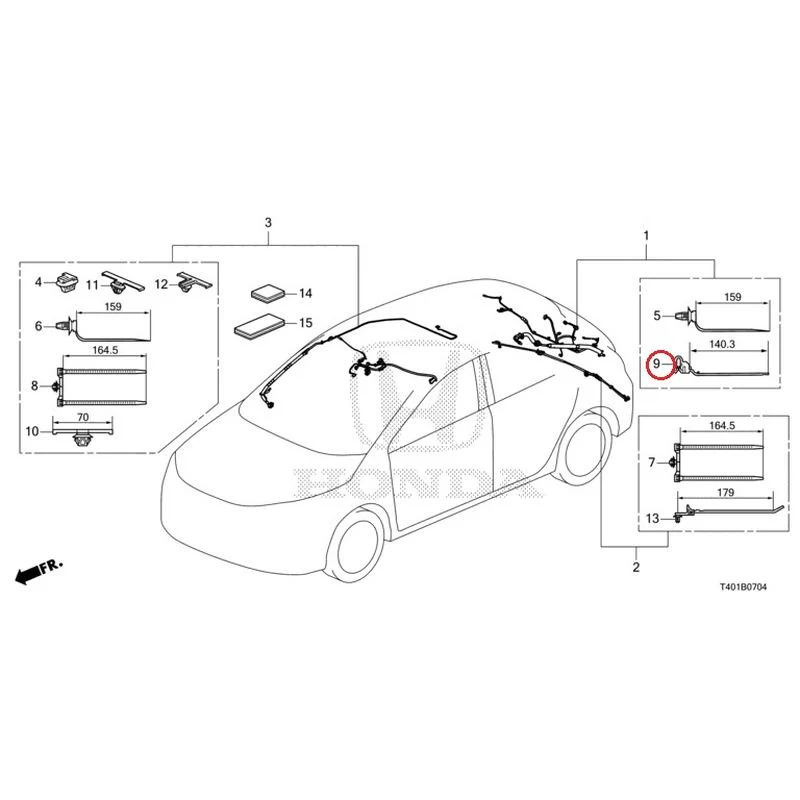 [NEW] JDM HONDA CIVIC FL5 2023 Wire Harnesses (5) GENUINE OEM - Image 10