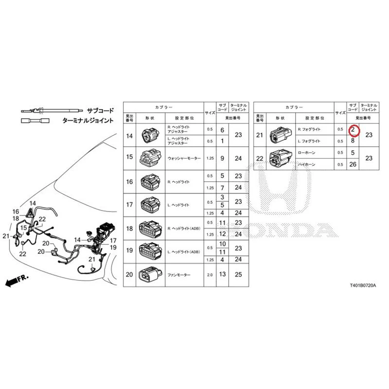 [NEW] JDM HONDA CIVIC FL5 2023 Electrical Connector (Front) GENUINE OEM - Image 3