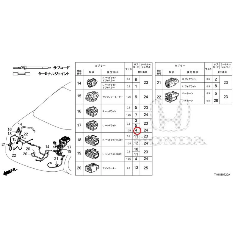 [NEW] JDM HONDA CIVIC FL5 2023 Electrical Connector (Front) GENUINE OEM - Image 5