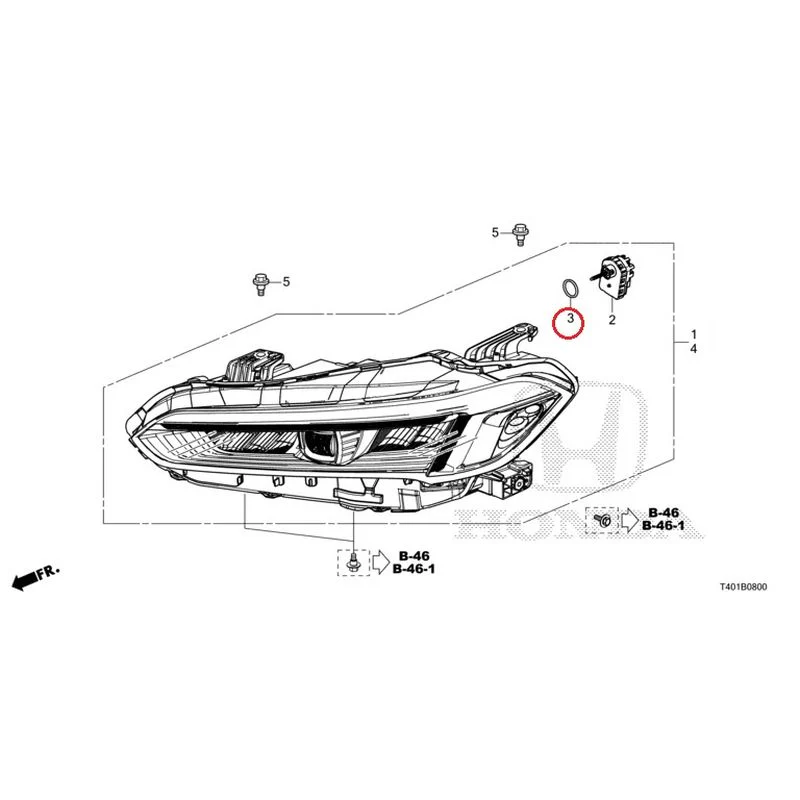 [NEW] JDM HONDA CIVIC FL5 2023 Headlight GENUINE OEM - Image 4