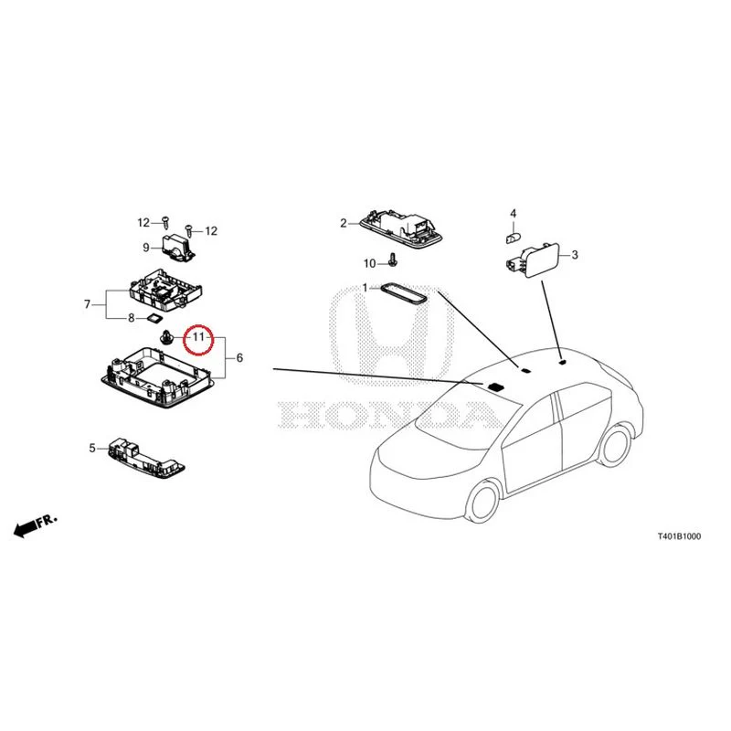 [NEW] JDM HONDA CIVIC FL5 2023 Interior Lights GENUINE OEM - Image 12