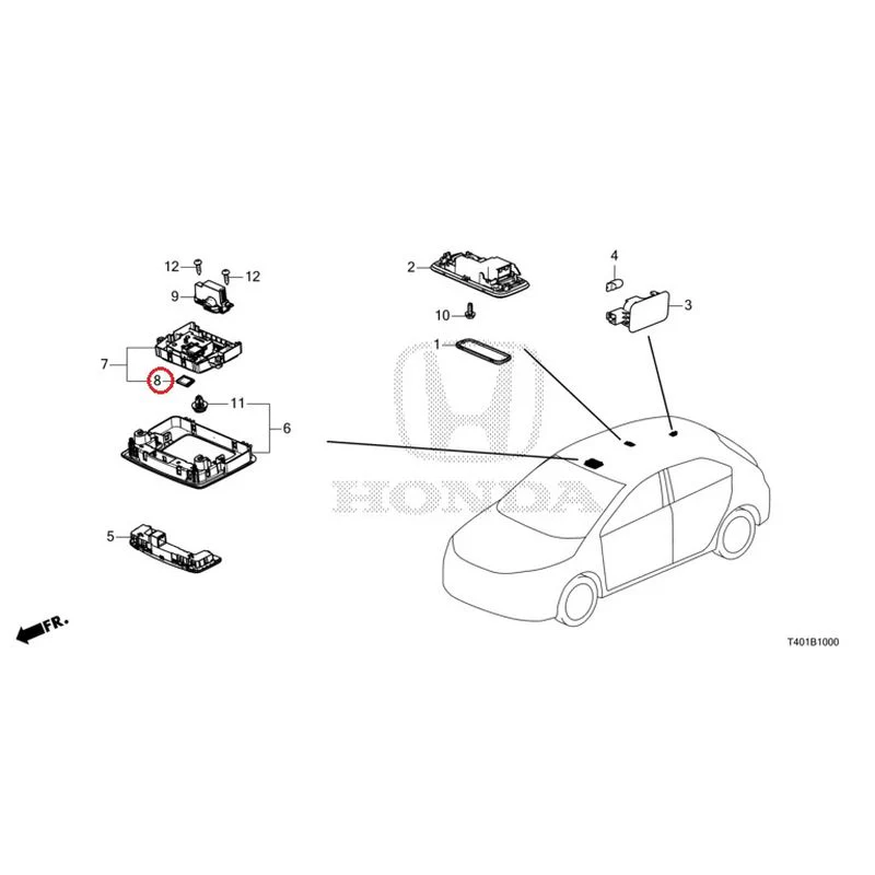 [NEW] JDM HONDA CIVIC FL5 2023 Interior Lights GENUINE OEM - Image 9