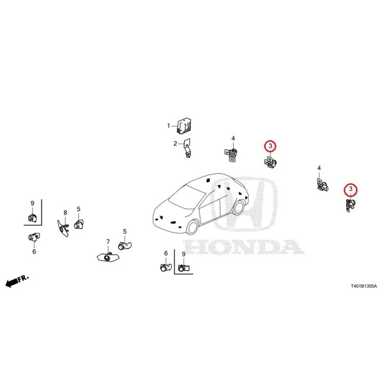 [NEW] JDM HONDA CIVIC FL5 2023 Parking Sensor GENUINE OEM - Image 4