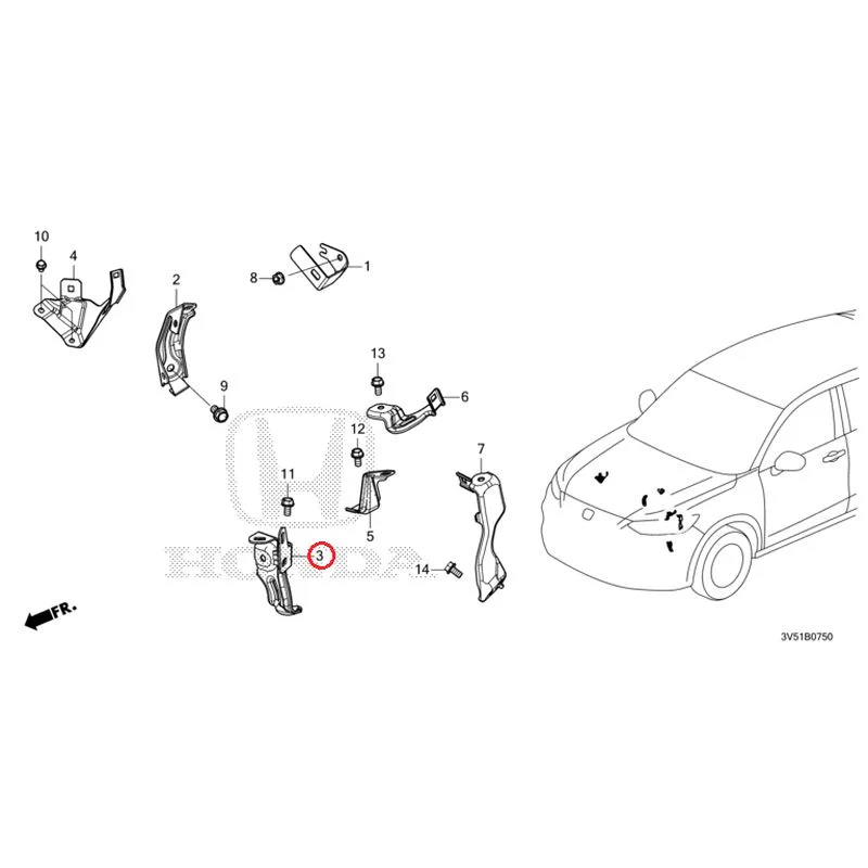 [NEW] JDM HONDA ZR-V e:HEV RZ4 2025 Wiring Harness Bracket GENUINE OEM - Image 4