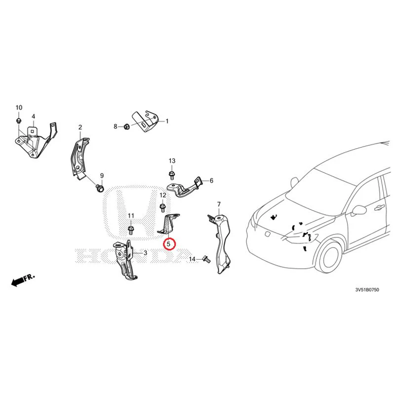 [NEW] JDM HONDA ZR-V e:HEV RZ4 2025 Wiring Harness Bracket GENUINE OEM - Image 6