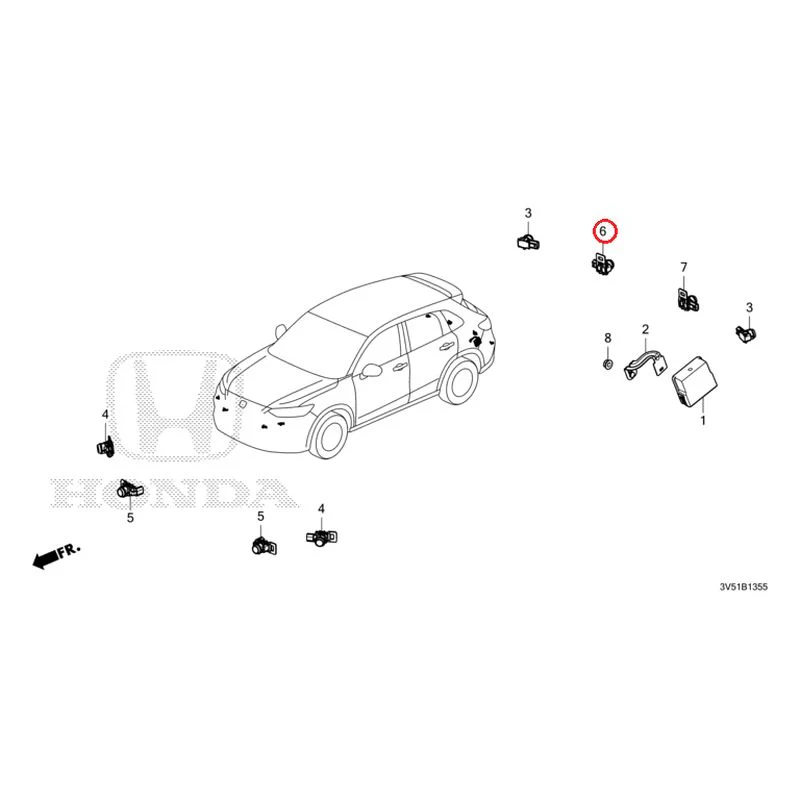 [NEW] JDM HONDA ZR-V e:HEV RZ4 2025 Parking Sensor GENUINE OEM - Image 25