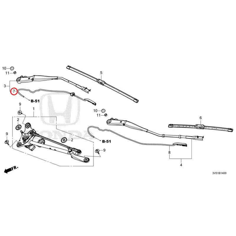 [NEW] JDM HONDA ZR-V e:HEV RZ4 2025 Front Windshield Wiper GENUINE OEM - Image 8