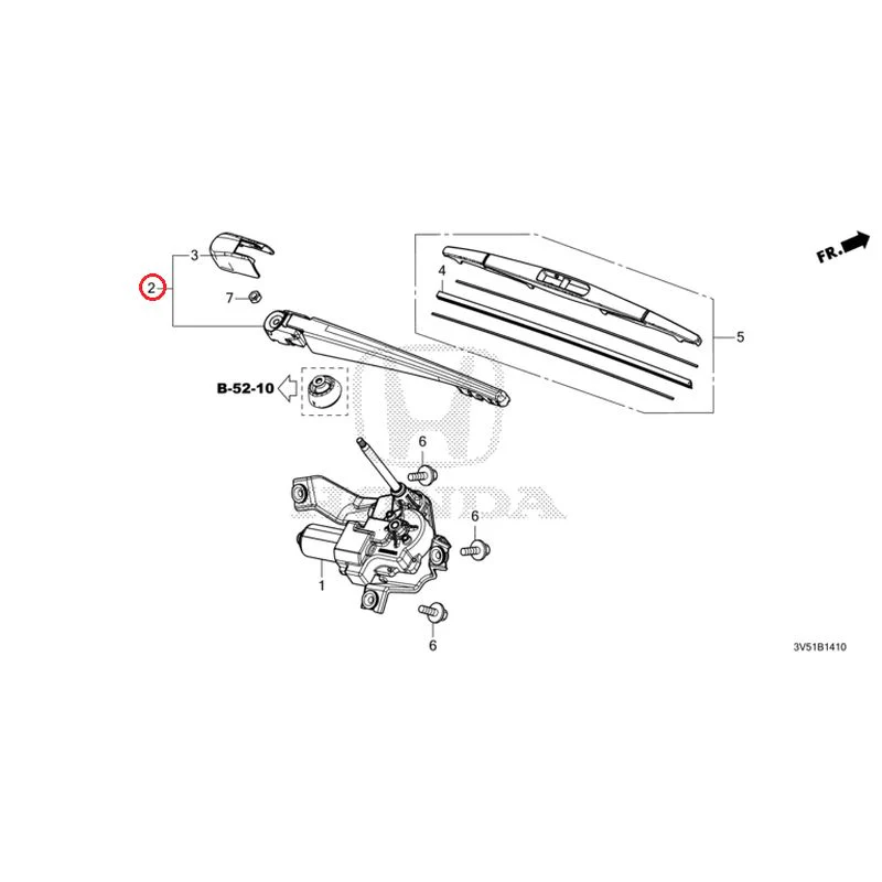 [NEW] JDM HONDA ZR-V e:HEV RZ4 2025 Rear Windshield Wiper GENUINE OEM - Image 3