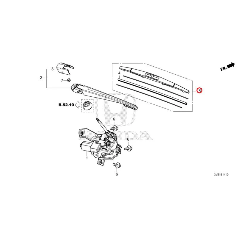 [NEW] JDM HONDA ZR-V e:HEV RZ4 2025 Rear Windshield Wiper GENUINE OEM - Image 7