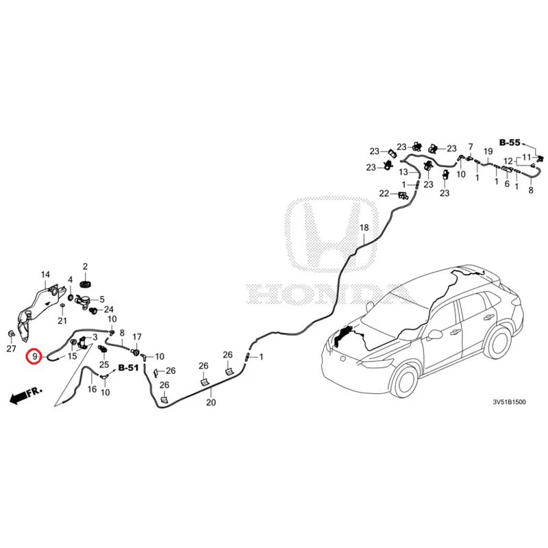 [NEW] JDM HONDA ZR-V e:HEV RZ4 2025 Windshield Washer GENUINE OEM - Image 10