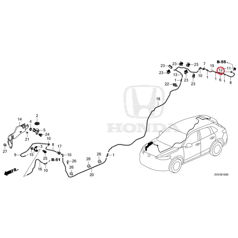 [NEW] JDM HONDA ZR-V e:HEV RZ4 2025 Windshield Washer GENUINE OEM - Image 13