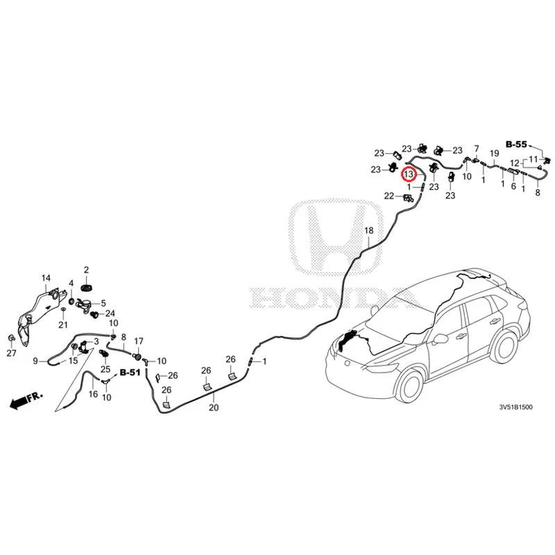[NEW] JDM HONDA ZR-V e:HEV RZ4 2025 Windshield Washer GENUINE OEM - Image 14