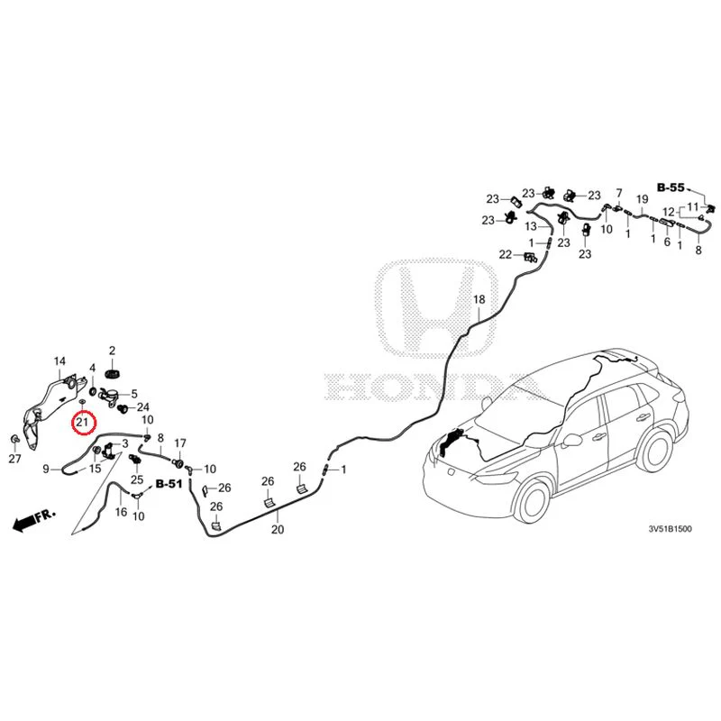 [NEW] JDM HONDA ZR-V e:HEV RZ4 2025 Windshield Washer GENUINE OEM - Image 22