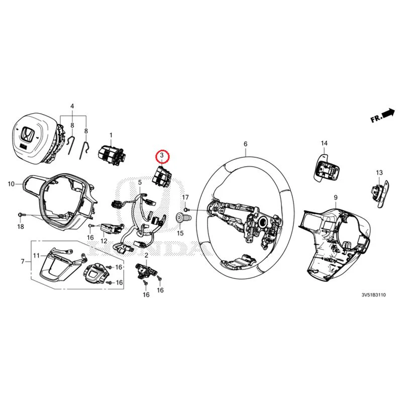 [NEW] JDM HONDA ZR-V e:HEV RZ4 2025 Steering Wheel GENUINE OEM - Image 4