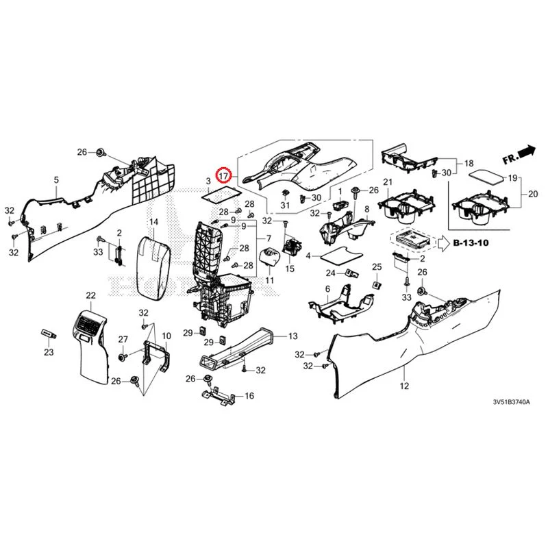 [NEW] JDM HONDA ZR-V e:HEV RZ4 2025 Console GENUINE OEM - Image 19